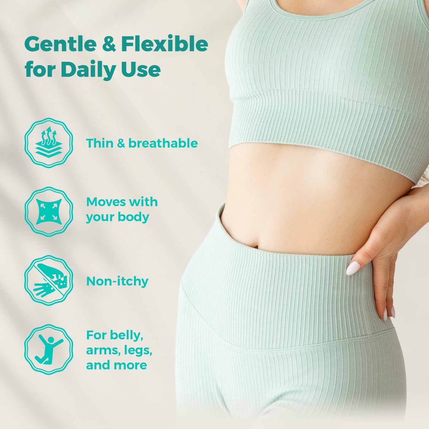 NutraPeaks GLP-1 Nano Patch – Body Shaping & Skin Firming Care with Ginger Extract, Gentle Massage, 4 Patches for Women & Girls