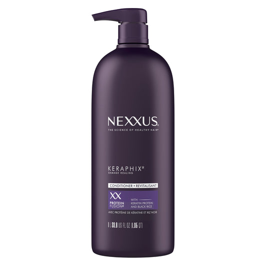 Nexxus Keraphix ProteinFusion Conditioner with Keratin Protein and Black Rice Conditioner for Damaged Hair 33.8 oz