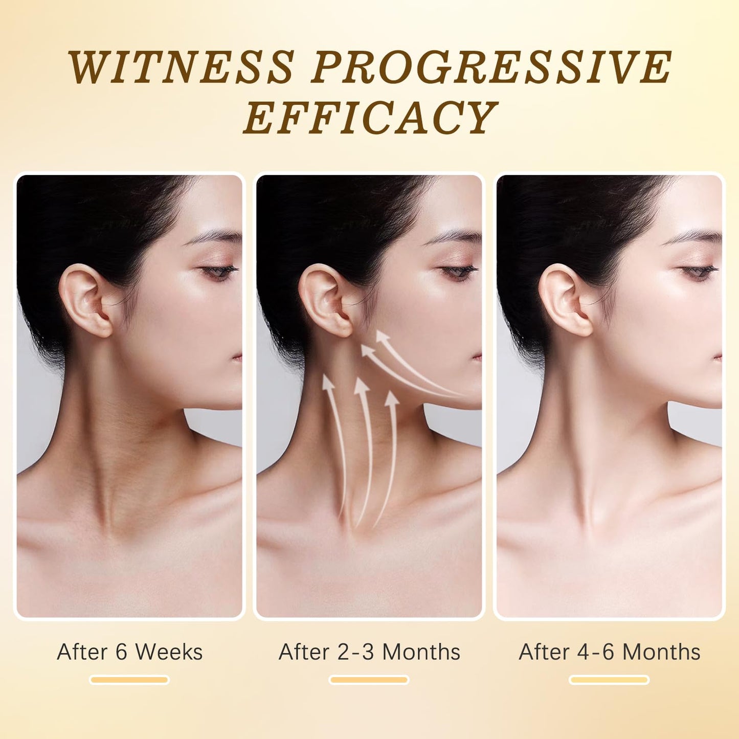 Gua Sha Neck Cream with Collagen, Retinol & Hyaluronic Acid – Anti-Aging Moisturizer for Neck & Décolleté, Lifting, Firming & Hydrating