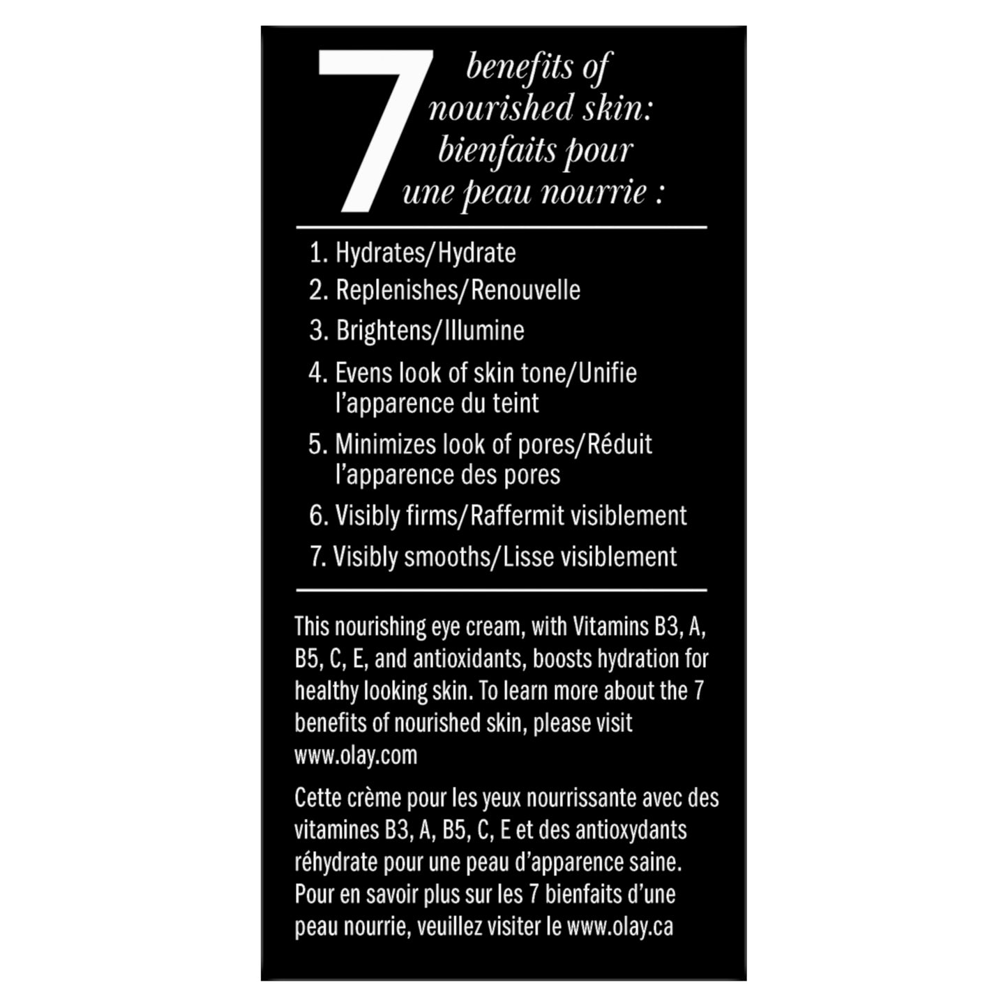 Olay Total Effects Eye Cream 7-in-1 Anti-Aging Treatment, Hydrates, Brightens, Firms, Smooths, Reduces Dark Circles & Pores, 0.5 oz