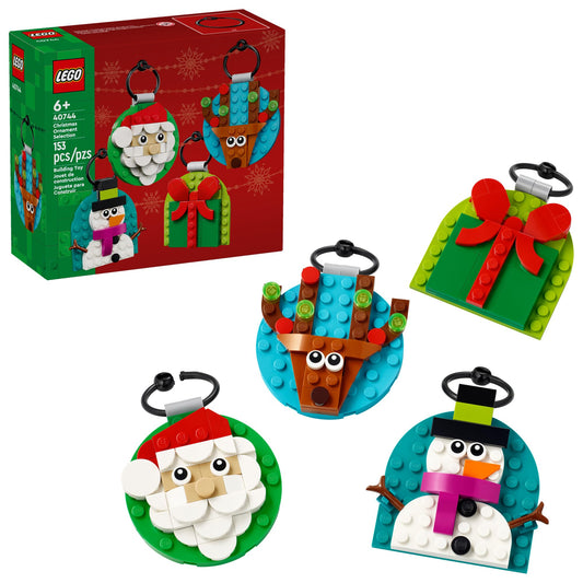 LEGO Christmas Ornament Selection 40744 Building Set – Festive Holiday Craft Kit for Kids & Families, DIY Hanging Tree Decorations, Ages 6+