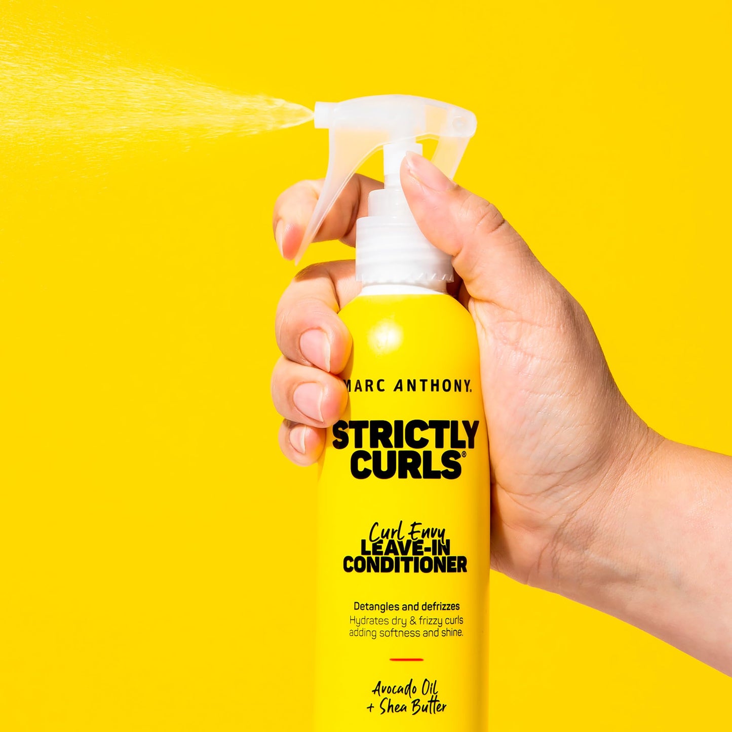 Marc Anthony Strictly Curls Leave-In Conditioner – Shea Butter, Vitamin E & Avocado Oil – Softens, Defines & Fights Frizz – Sulfate-Free for Curly & Wavy Hair