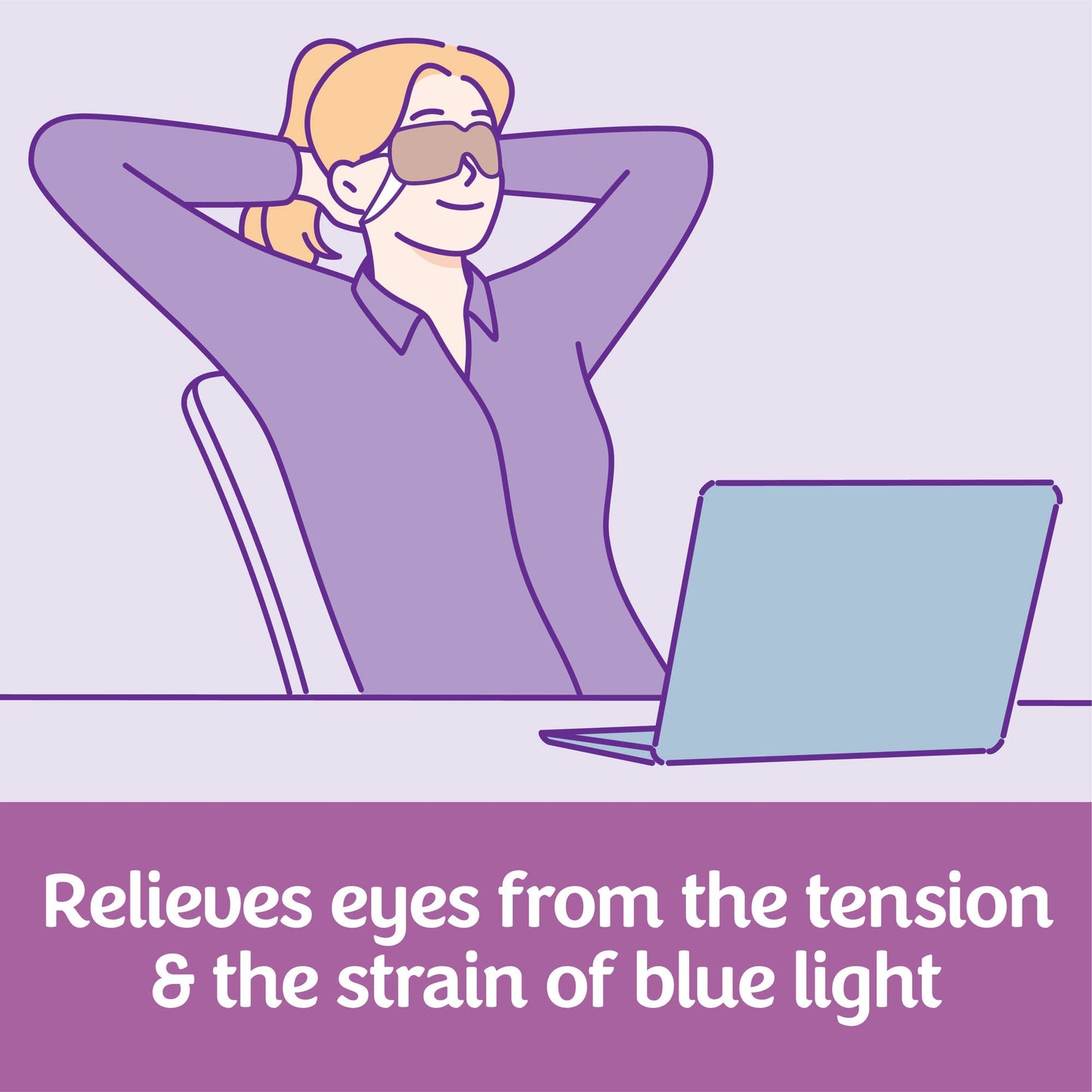 MegRhythm by Kao Gentle Steam Eye Mask, Lavender, Rejuvenates Eyes, Reduces the look of puffy eyes, Dermatologist and Ophthalmologist Tested, 5 Count