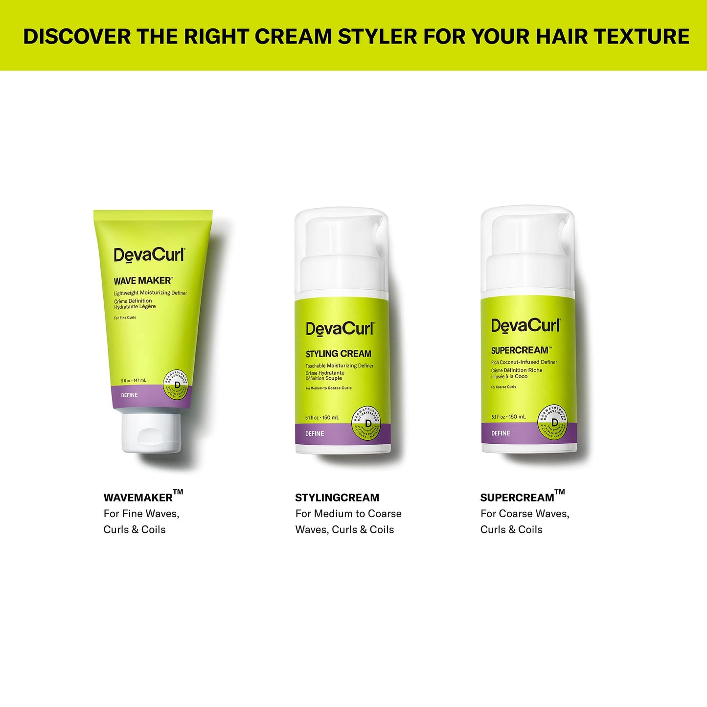 DevaCurl SuperCream Rich Curl-Enhancing Definer, Warm Coconut, 5.1 fl. oz.