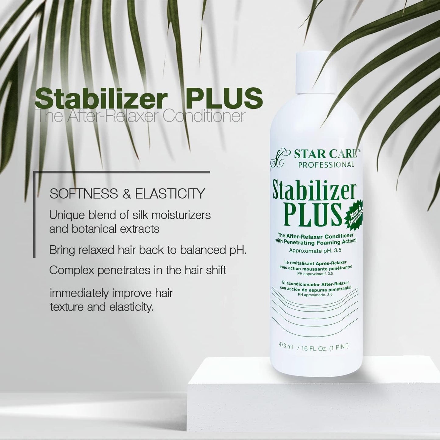 STAR CARE Stabilizer Plus The After-Relaxer Conditioner With Penetrating Foaming Action Approximate pH. 3.5 (16 Fl Oz (Pack of 3))