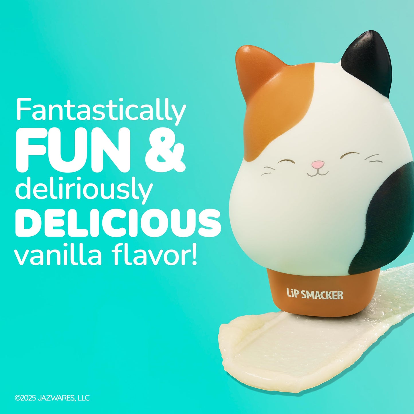 Lip Smacker Squishmallows Moisturizing Lip Balm,Fun Soft Squishy Collectible Top,Hydrates & Smooths - Cam