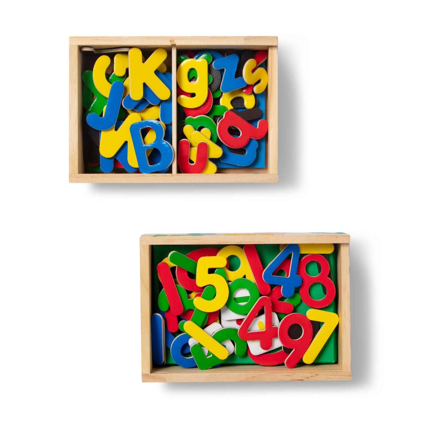 Melissa & Doug Deluxe Magnetic Letters and Numbers Set – 89 Wooden Alphabet Magnets & Numbers, Educational Learning Toys for Preschool Kids Ages 3+