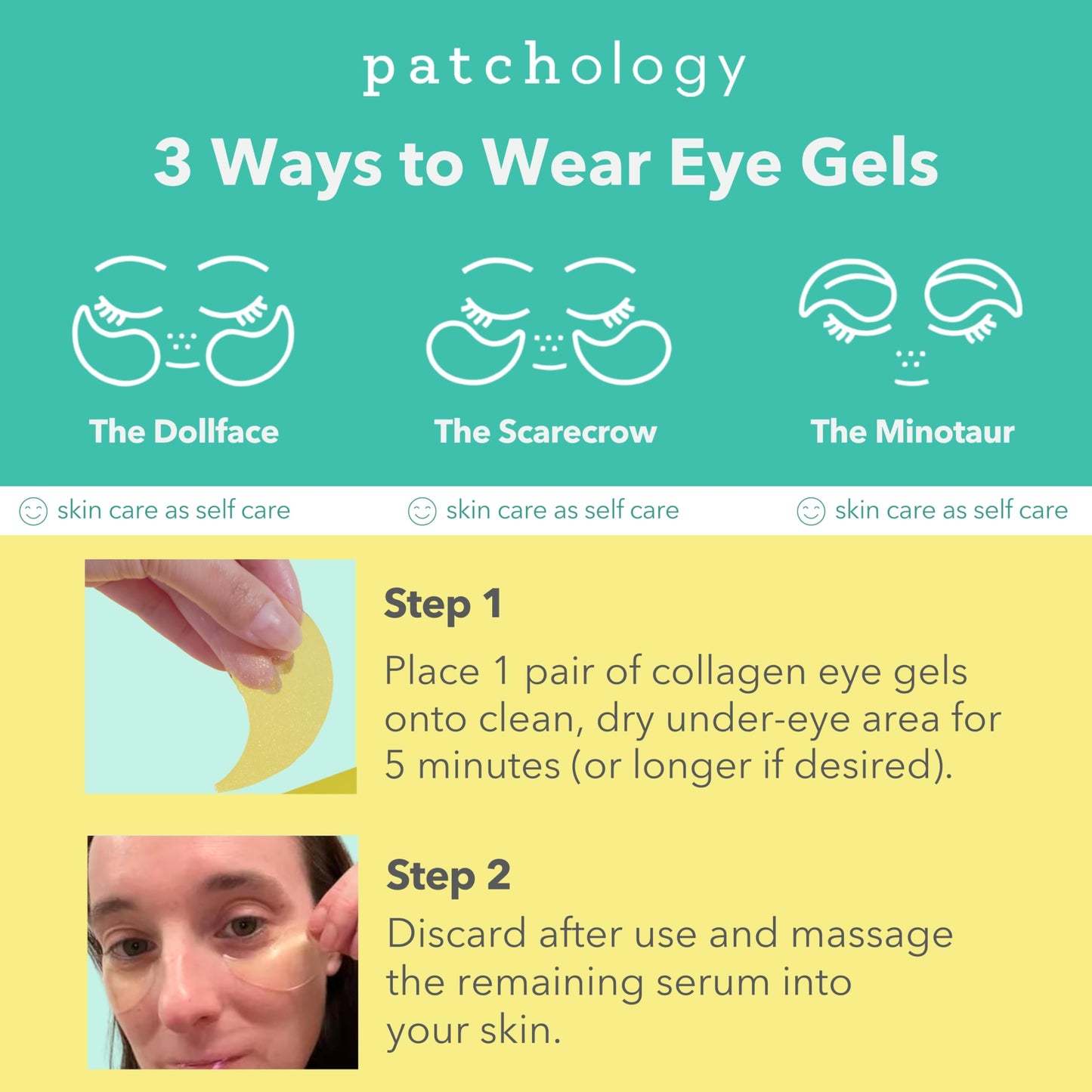 PATCHOLOGY Brightening Eye Masks – 5 Pairs Hydrating Under Eye Patches with Vitamin C for Dark Circles & Puffiness, Women & Men