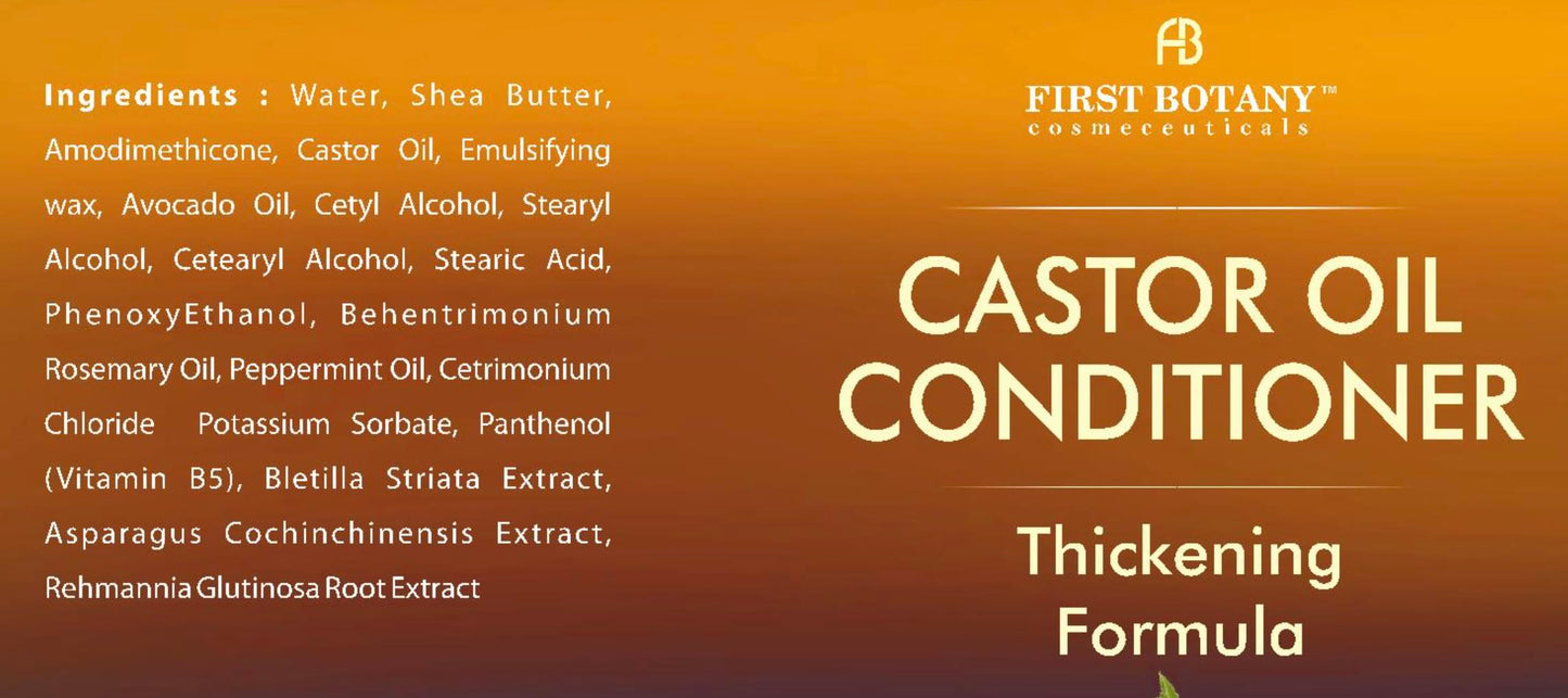 Castor Oil Shampoo & Conditioner Set – Anti Hair Loss & Thinning, Thickening Formula for Hair Regrowth, Sulfate Free, Anti Dandruff, 16 oz