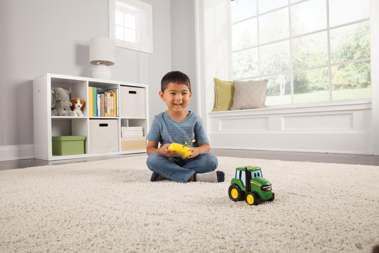 Tomy John Deere Remote Control Johnny Tractor Toy, Green