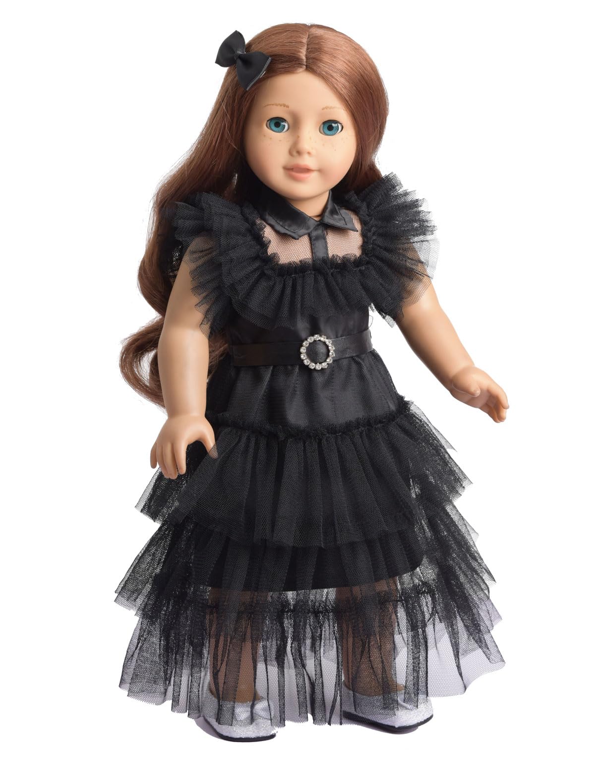 Sweet Dolly 18 Inch Doll Clothes Black Party Dress Costume Accessories for 18 Inch Dolls (Doll NOT Included)