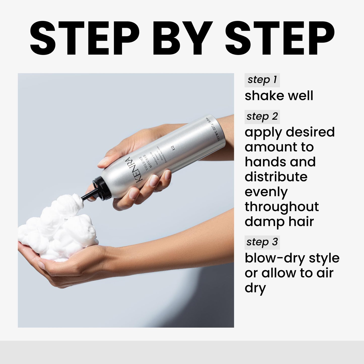 Kenra Professional Volume Mousse 12 | Medium Hold, Lightweight & Non-Drying | Controls Frizz, Adds Body & Shine Without Stickiness | All Hair Types