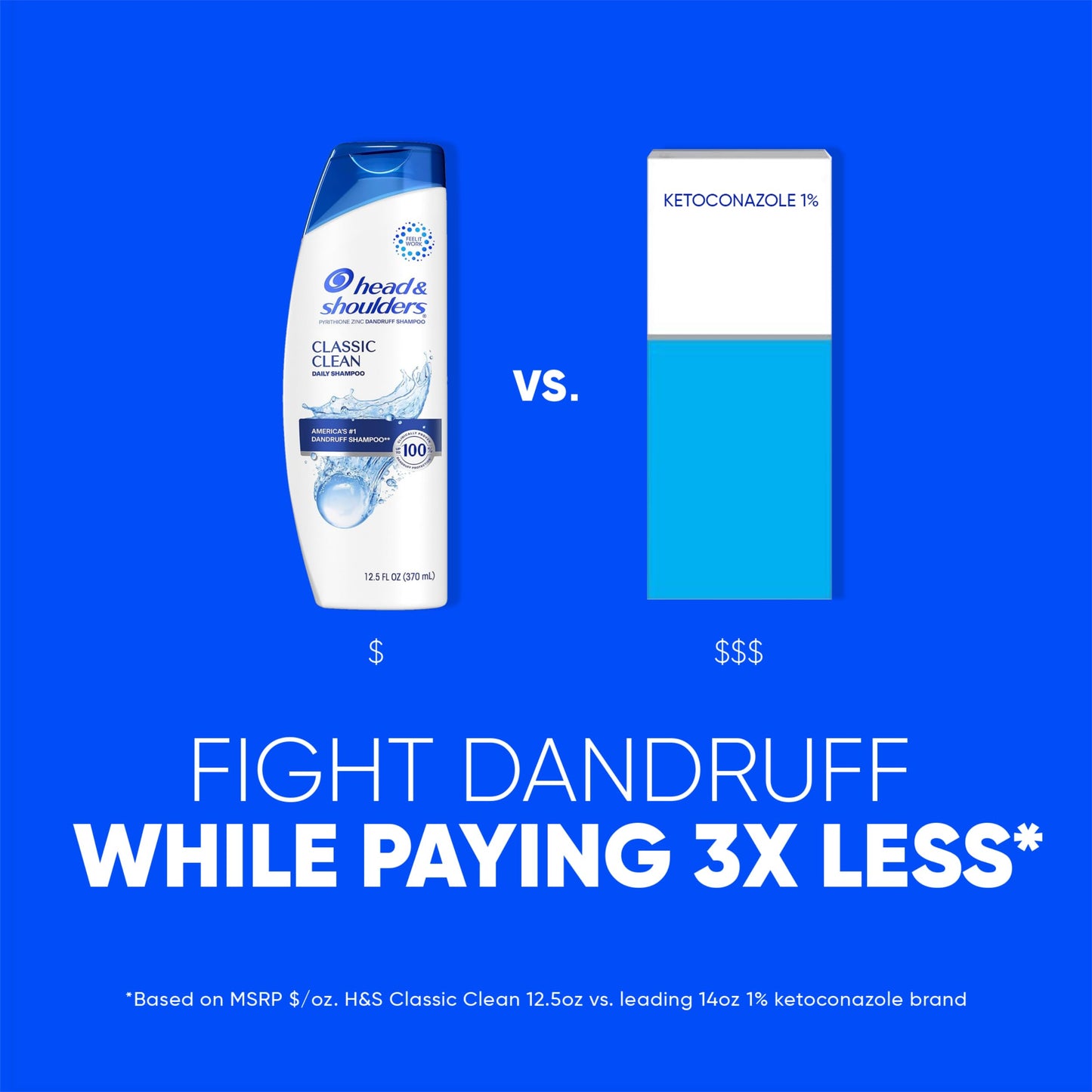 Head & Shoulders Dandruff Shampoo, Classic Clean, Twin Pack, Anti-Dandruff Daily Use, Paraben-Free, Color-Safe, 32.1 Fl Oz Each (Set of 2)