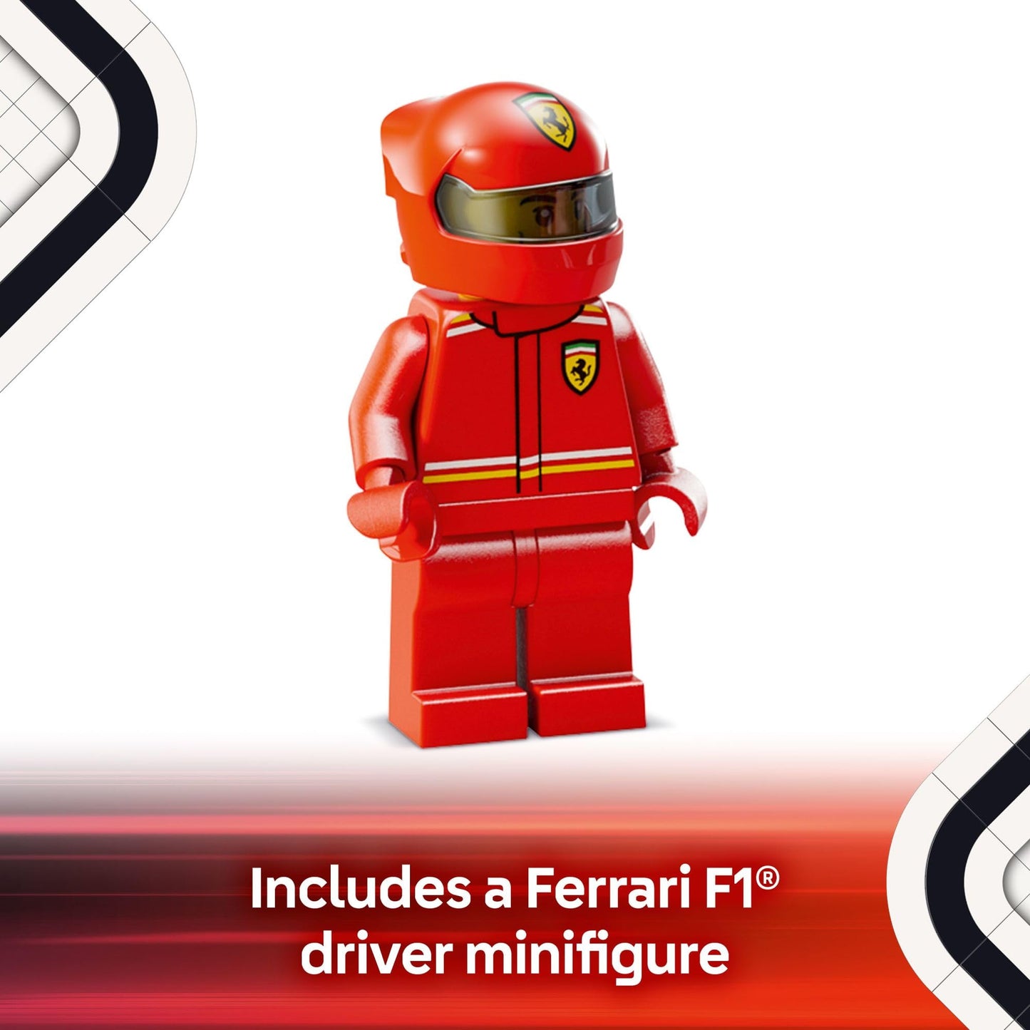LEGO Speed Champions Ferrari SF-24 F1 Race Car Set for Kids 10+, Buildable Model Car Kit for Play or Display - Gift Idea 77242