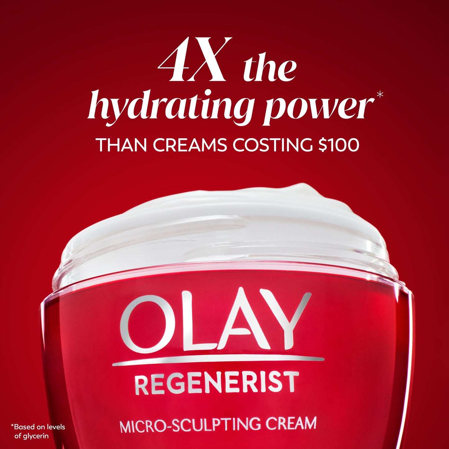 Olay Regenerist Micro-Sculpting Face Cream for Women, Fragrance-Free, Hydrating Anti-Aging Moisturizer with Hyaluronic Acid, 1.7 oz
