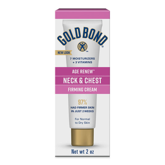 Gold Bond Age Renew Neck & Chest Firming Age Renew Cream, 2 oz., Clinically Tested Skin Firming Cream