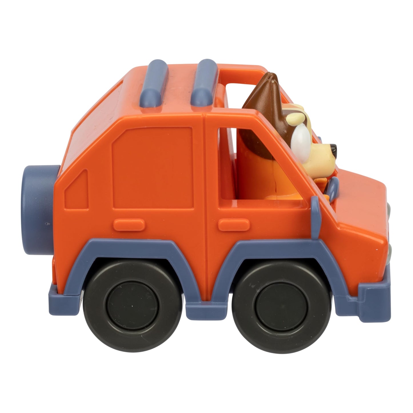 Bluey Vehicle Set – 4-Pack Includes Garbage Truck, Convertible, Family Car & Firetruck, Official Toys for Kids Ages 3+