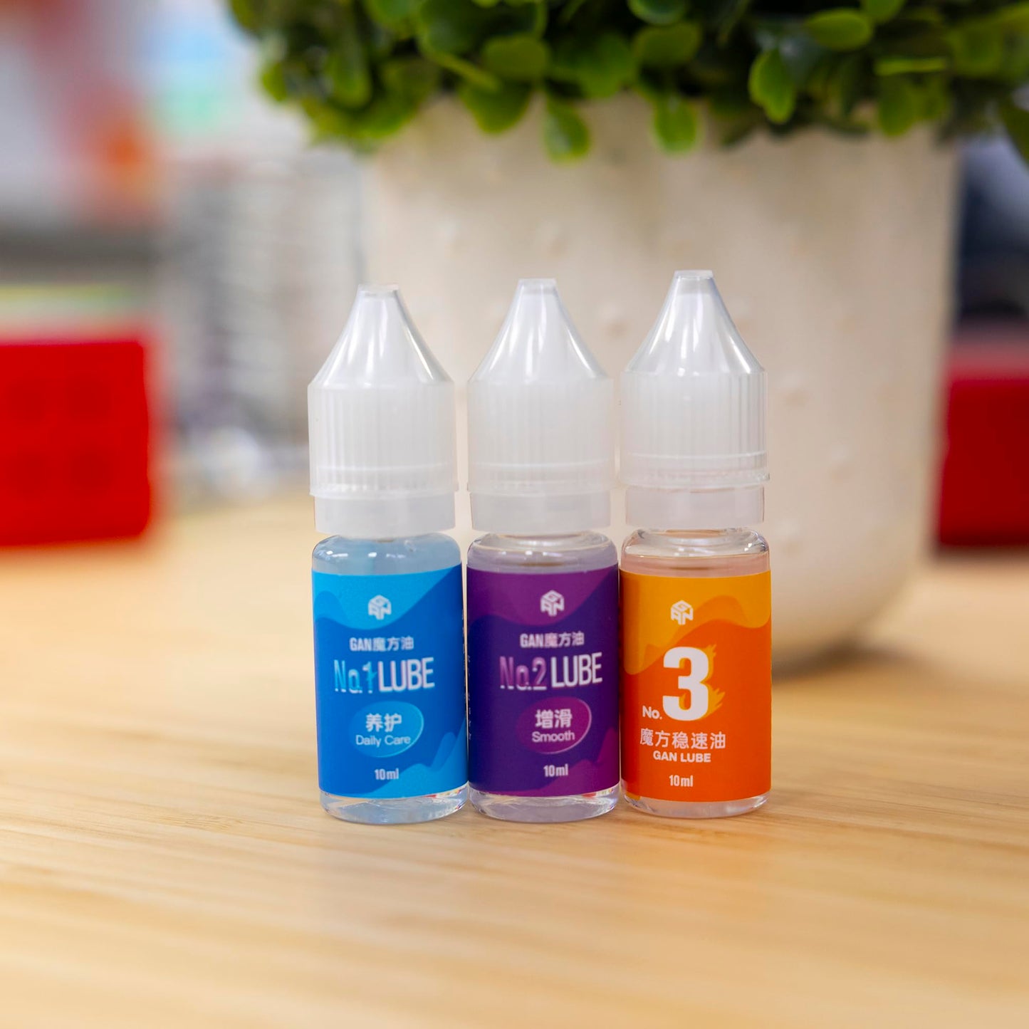 iYallow Speed Cube Lubricant - Rubic Cube Lube for High-Performance & Faster Turns - Set of 3 Daily Care, Smooth & GAN Lube - 10cc