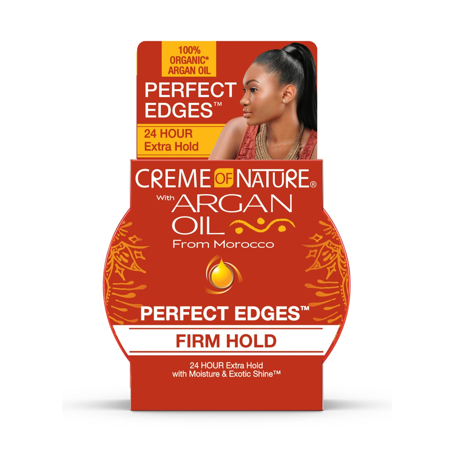 Creme of Nature with Argan Oil from Morocco Perfect Edges, 24 Hour Extra Hold with Moisture & Exotic Shine, 2.25 Ounce (Pack of 1)