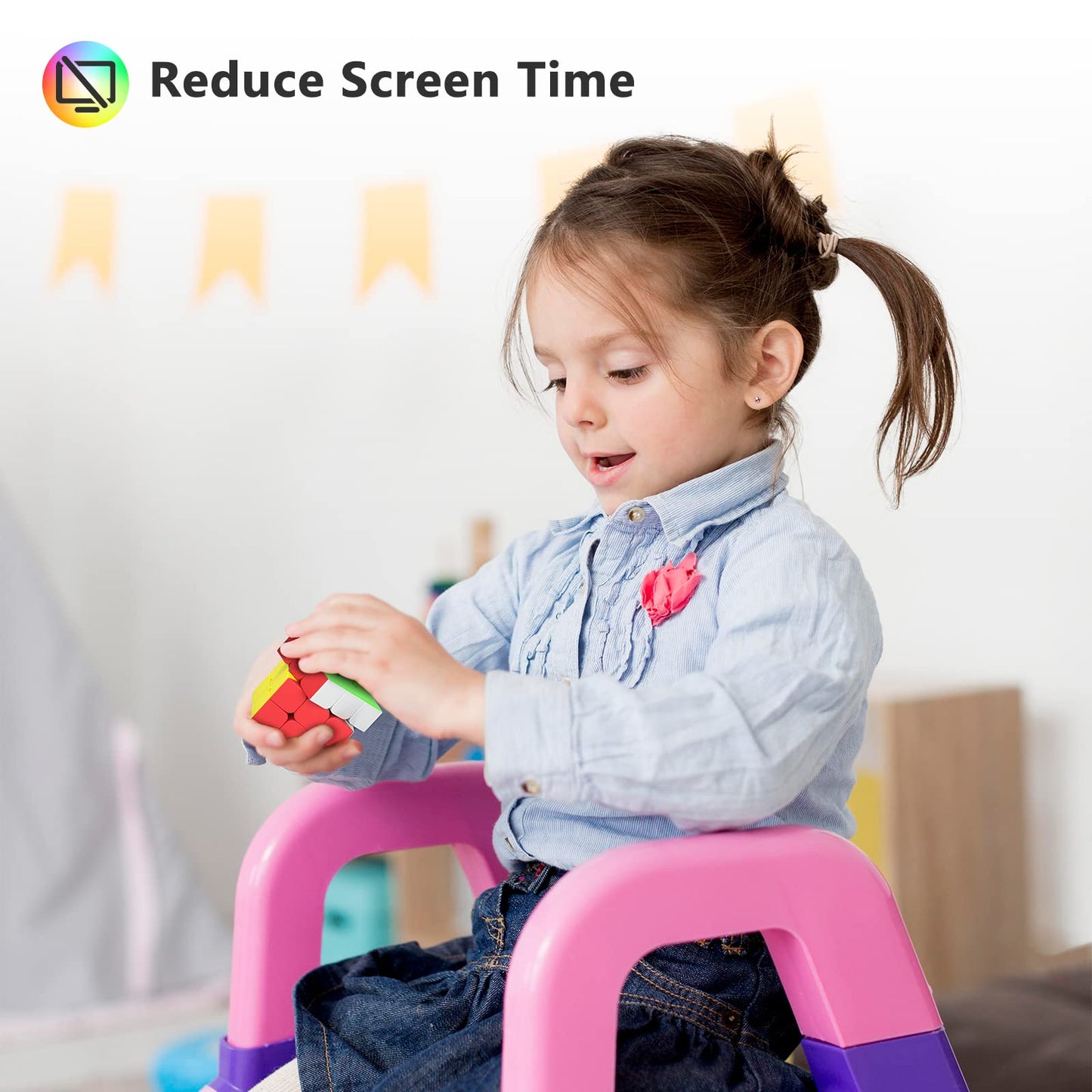 Vdealen 3x3x3 Speed Cube Set – 6 Pack Magic Cubes, Stickerless Puzzle Toys for Kids, Teens & Adults, Classroom Prizes & Party Favors