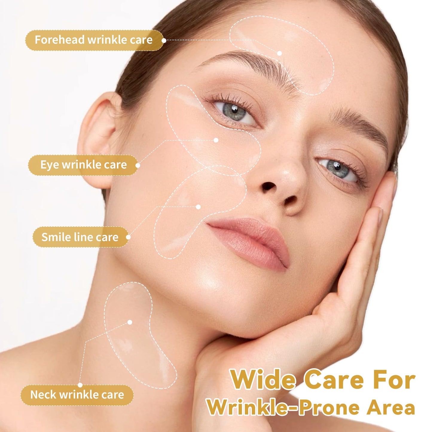 Under Eye Patches 30 Pairs – 24K Gold, Hyaluronic Acid & Rose Eye Mask for Dark Circles, Puffy Eyes, Wrinkles, Under Eye Care Gift