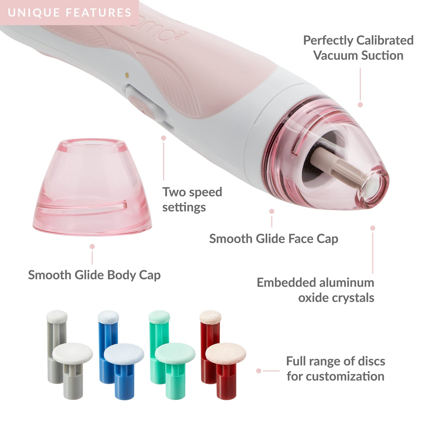 PMD Personal Microderm Pro - At-Home Microdermabrasion Device for Face & Body with Exfoliating Crystals, Vacuum Suction & Dual Speeds