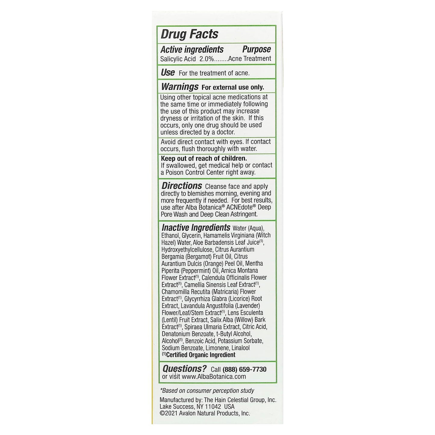 Alba Botanica Acnedote Maximum Strength Invisible Treatment Gel, 0.5 Oz