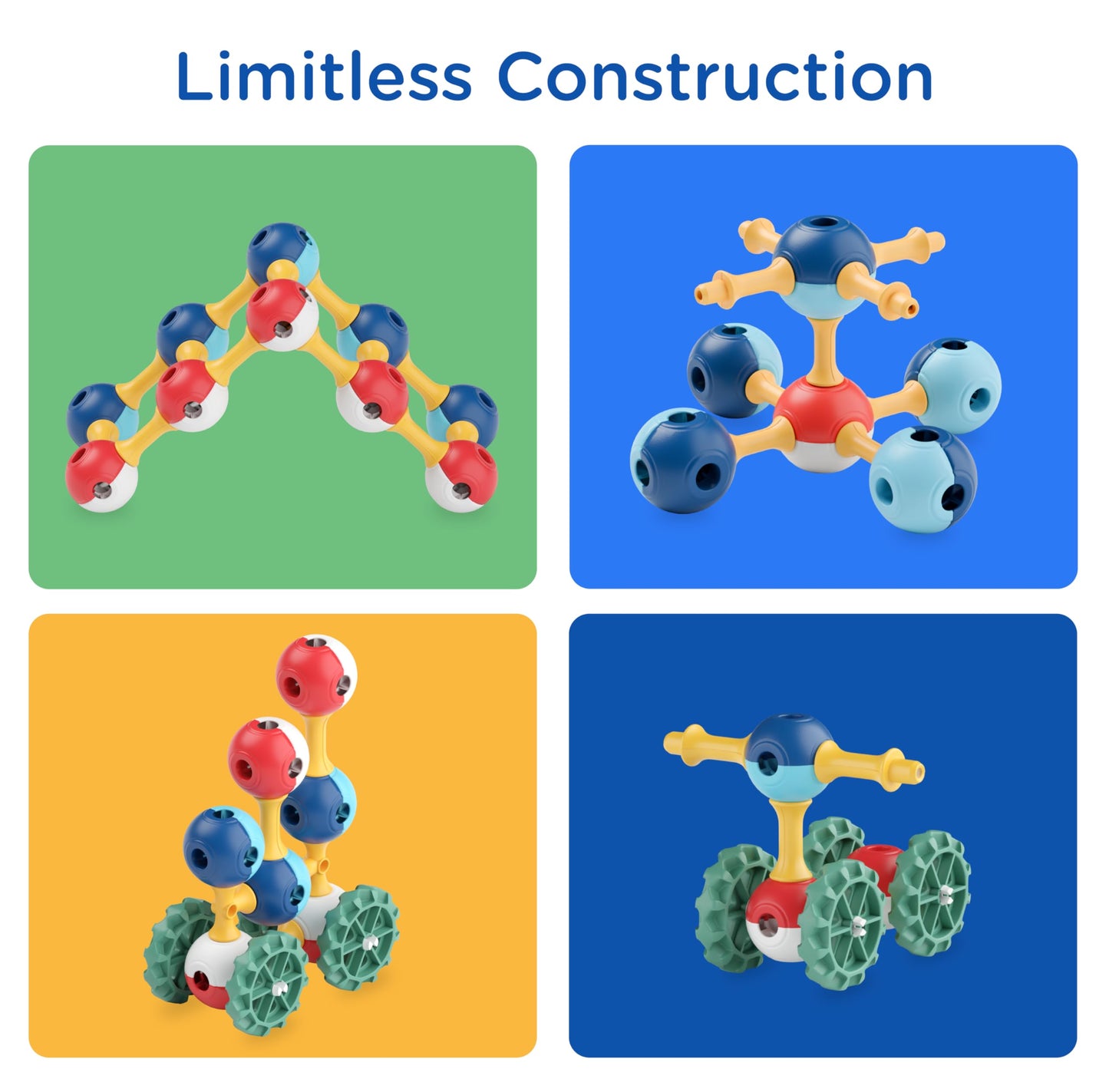 KUB Planet - Magnetic Building Set for Kids, STEM Educational Toys for 3+ Year Old Boys and Girls, Space Planet Blocks