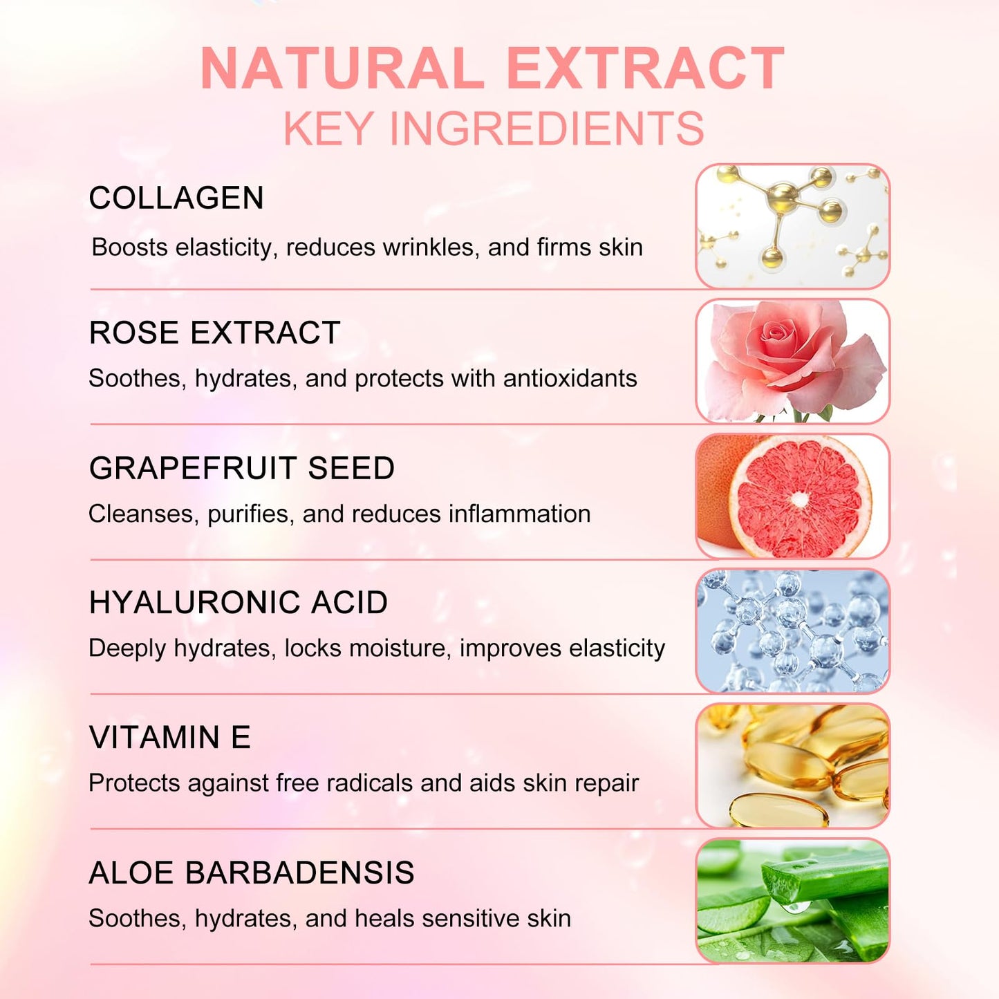 30 Pairs Rose Eye Masks - Under Eye Patches for Dark Circles, Puffiness, Wrinkles & Fine Lines, Skincare for Women & Men