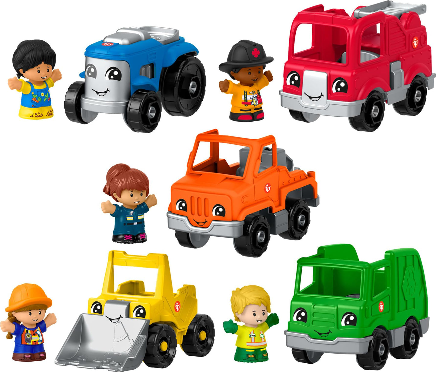 Fisher-Price Little People Toddler Playset Activity Vehicles Gift Set with 10 Toys for Preschool Pretend Play Kids Ages 1+ Years (Amazon Exclusive)
