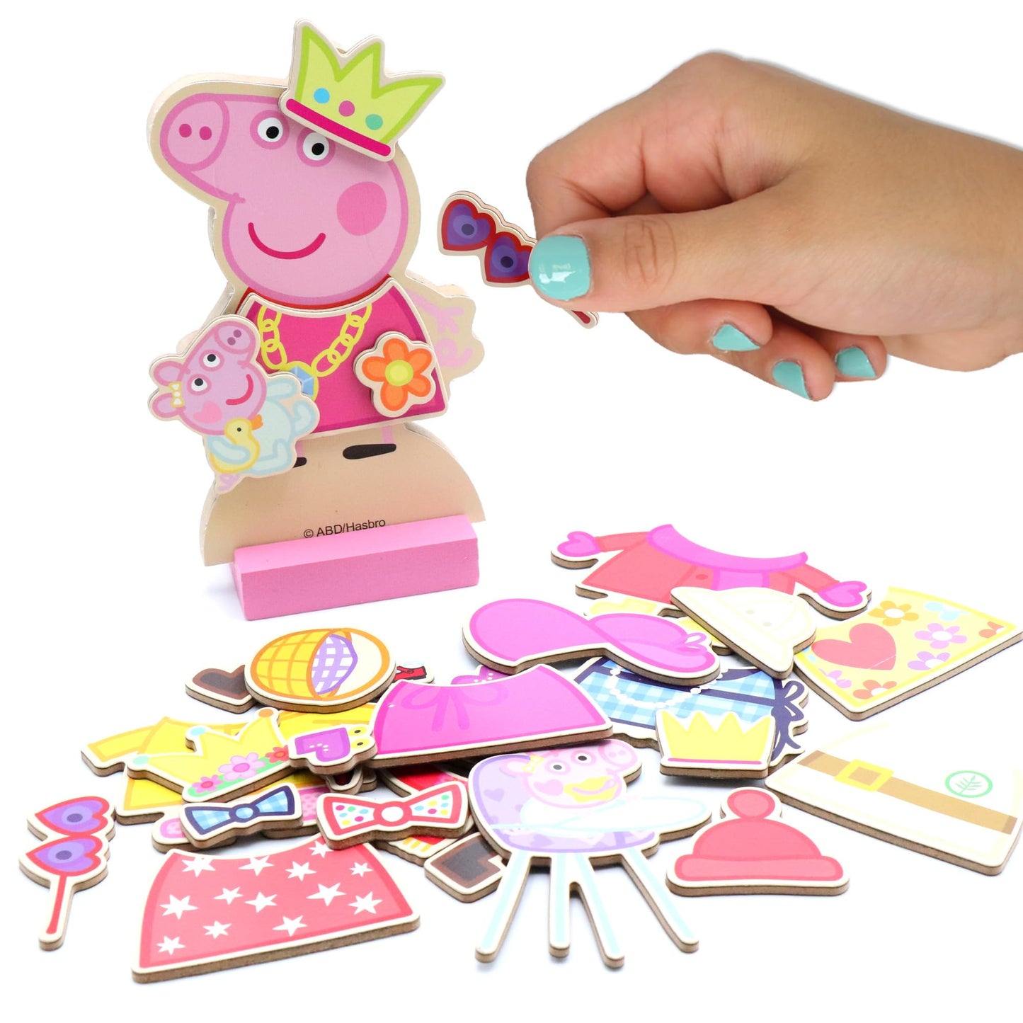 Tara Toy Peppa Pig Magnetic Wooden Dress Up Set