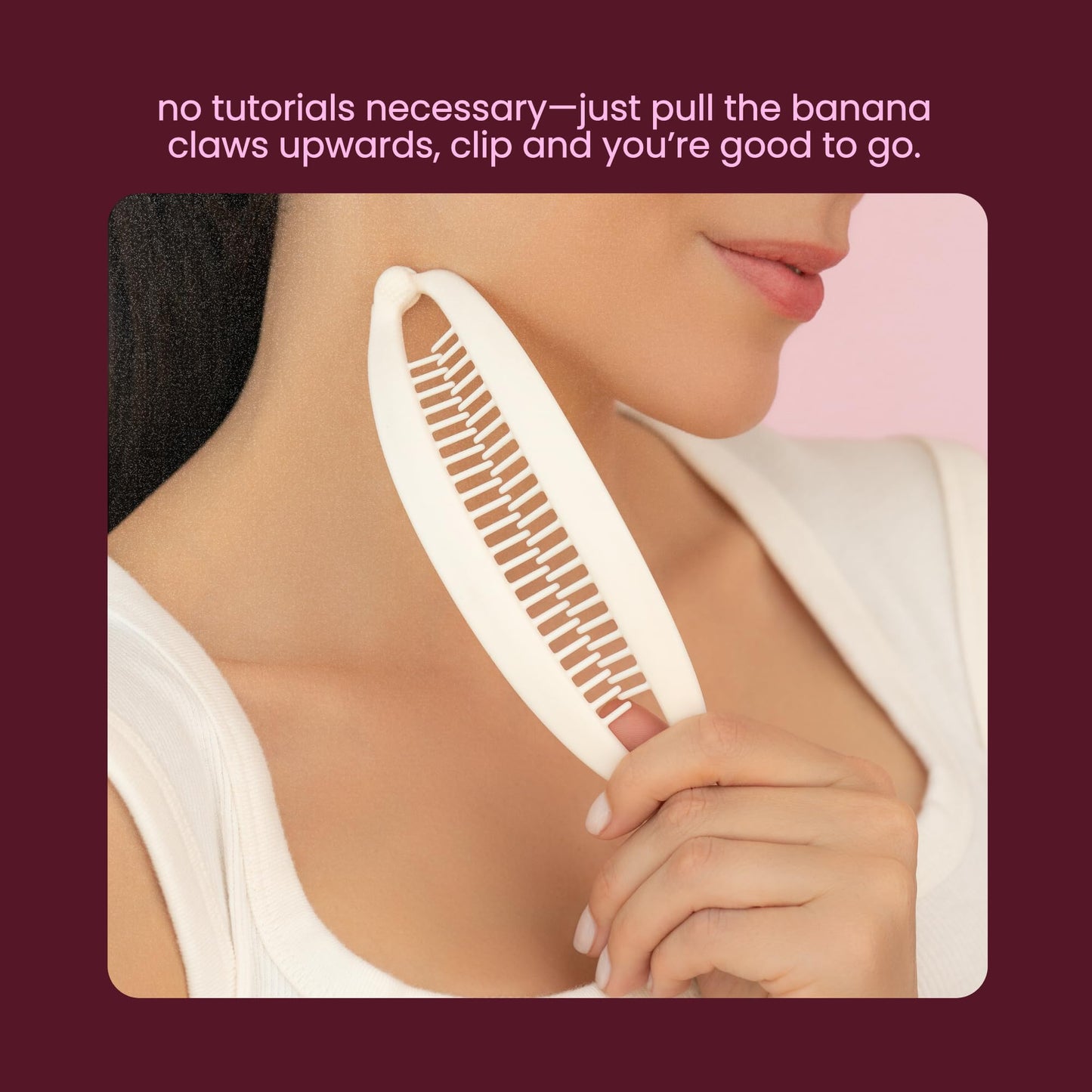 Cobana Banana Clip Hair Clips - Volumizing Hair Claw Clips & Hair Styling Accessories for Thick & Thin Hair - Large 6'' Set of 2 (Black and Brown)