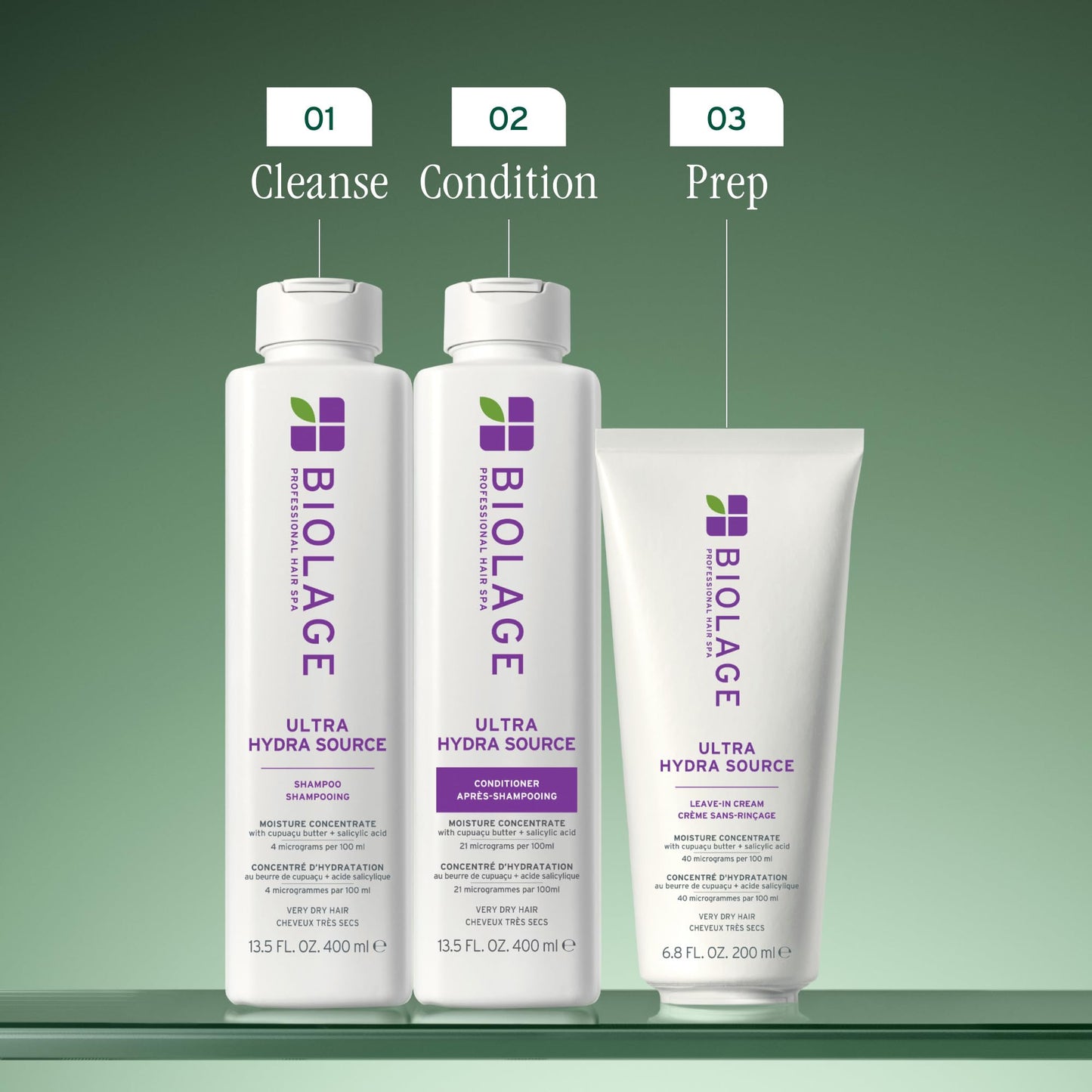 Biolage Ultra Hydra Source Conditioning Balm | Deep Moisture Renewal for Very Dry Hair | Silicone-Free, Vegan Salon Conditioner, 13.5 Fl Oz