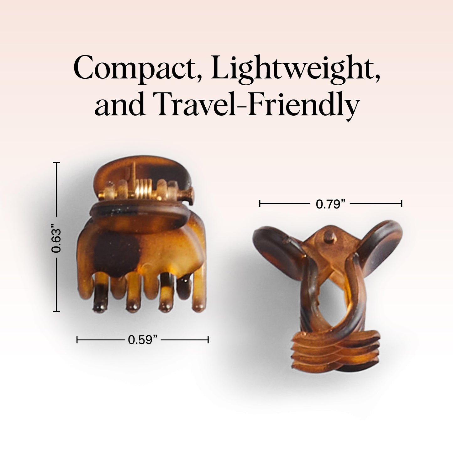 Kitsch Mini Claw Clips for Women & Kids | Durable, Non-Slip Small Hair Clips | No Pull or Snag | Stylish Tortoise & Black Hair Accessories, 16 Pcs