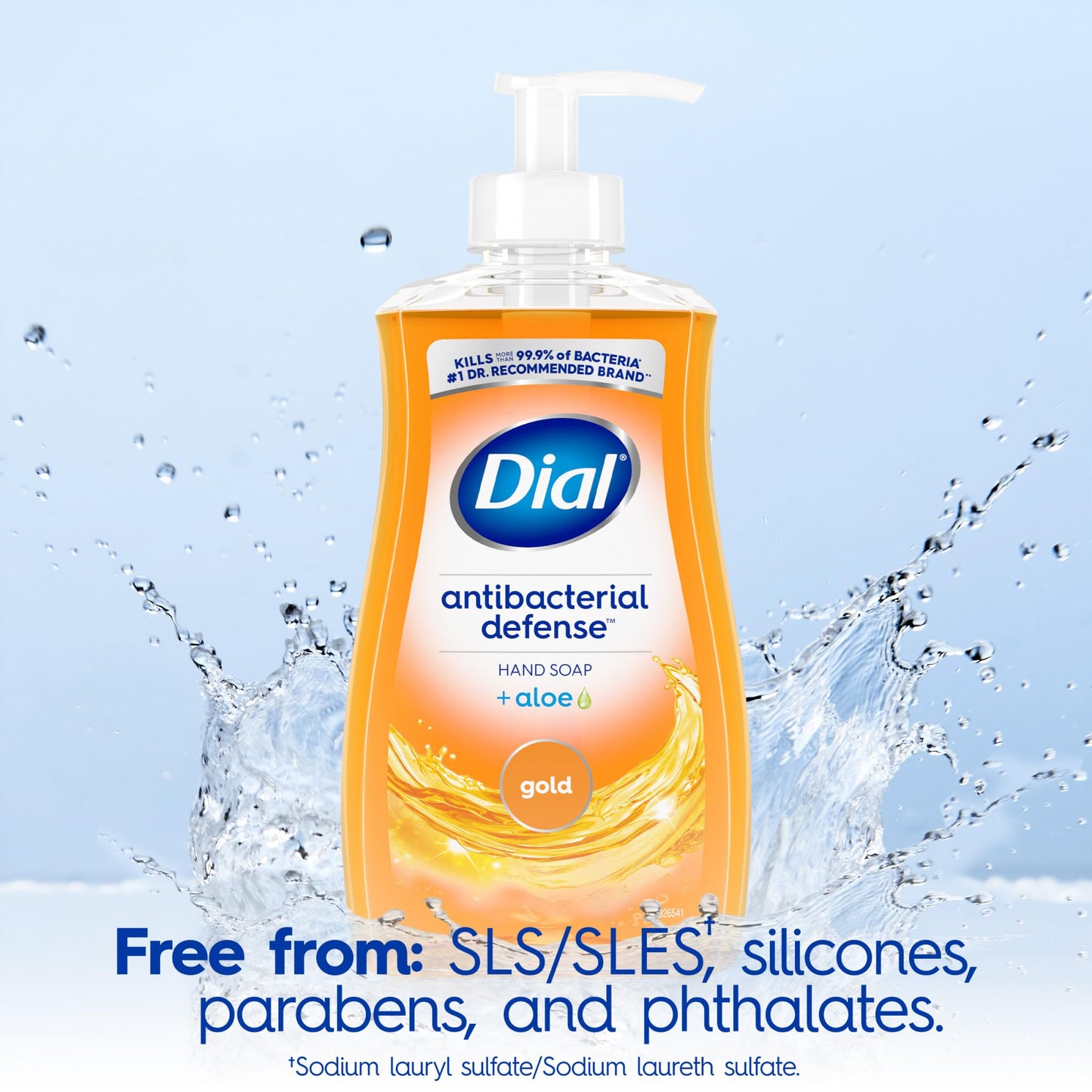 Dial Antibacterial Liquid Hand Soap, Gold, 11 fl oz (Pack of 4)