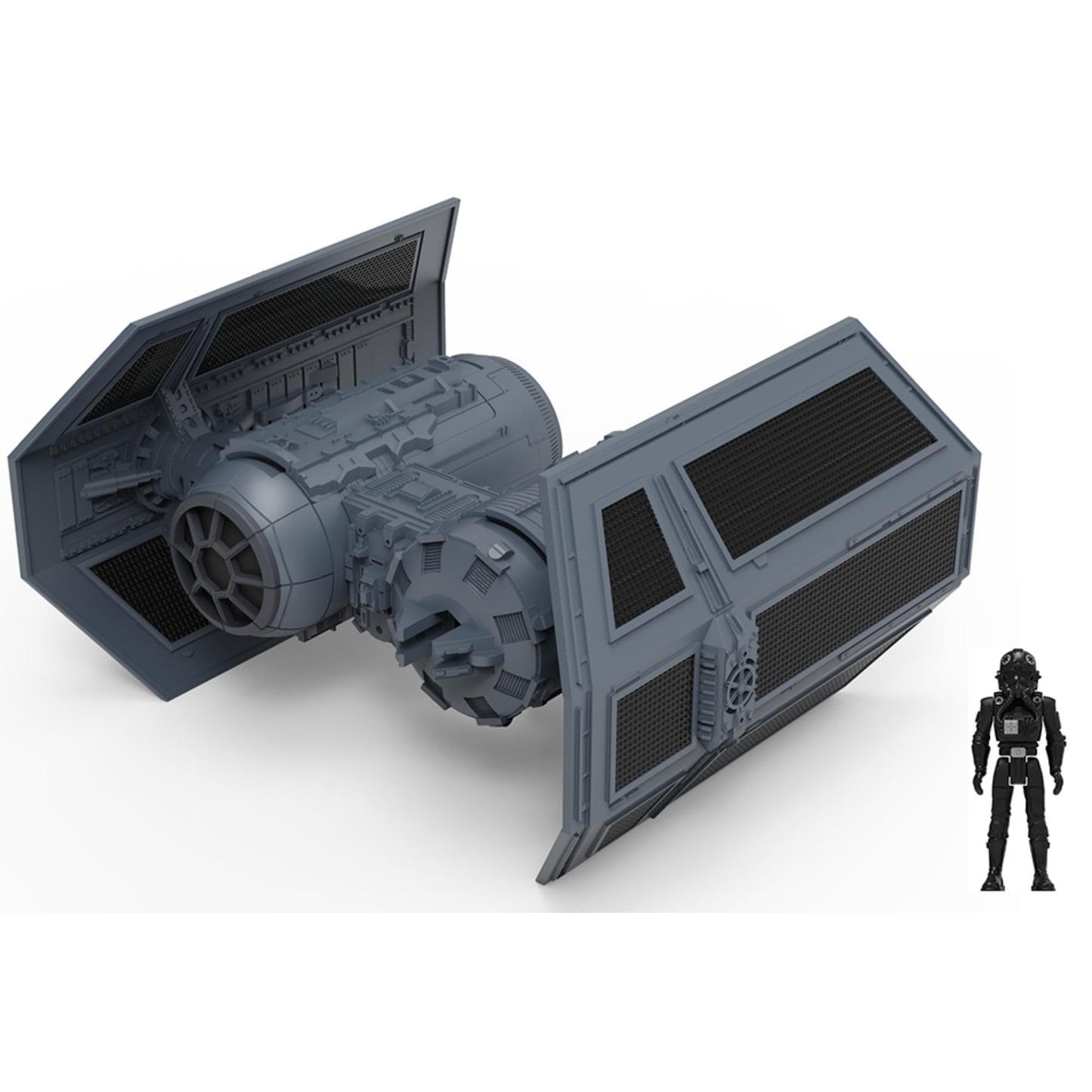 Star Wars Micro Galaxy Squadron TIE Bomber (Armada Edition) - 5-Inch Vehicle with Dual Cockpits, Bomb Bay, and 1-Inch Micro Figure Accessory
