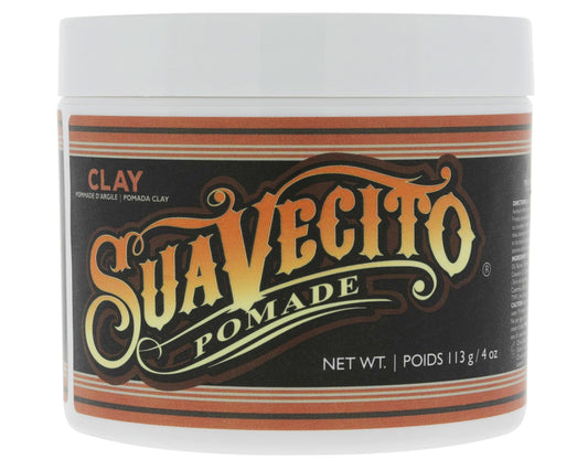 Suavecito Pomade Firme Clay 4 oz, 1 Pack - Strong Hold For Men - Low Shine Matte Hair Pomade For Natural Texture Hairstyles