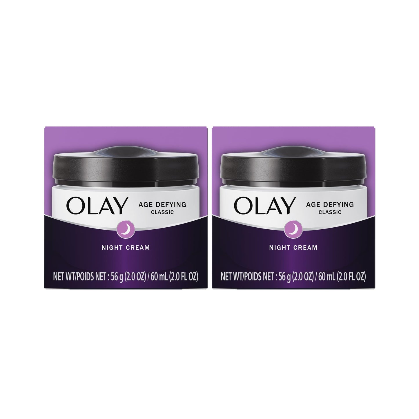 Olay Night Cream with Pro Retinol and Vitamins C & E Age Defying, Pack of 2