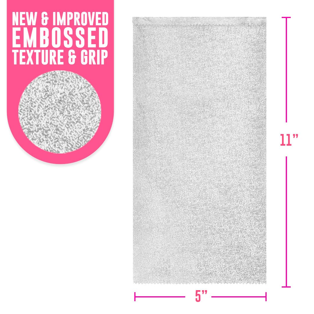 Colortrak Embossed Silver Aluminum Foil Sheets 5x11, 1000 Pre-Cut Pop-Up Dispenser, Non-Slip Textured Foil for Hair Coloring & Highlights