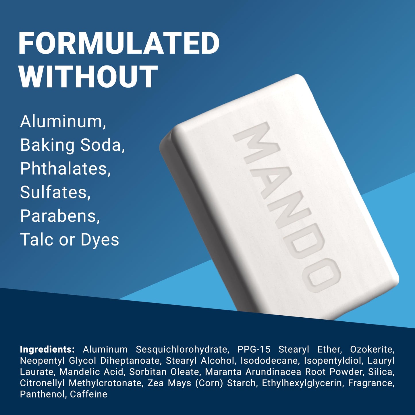 Mando All-in-One Natural Shampoo Bar for Men – Hair, Beard & Body Cleanser – Moisturizing, Paraben & Sulfate Free, Biodegradable, 5 oz, Pro Sport