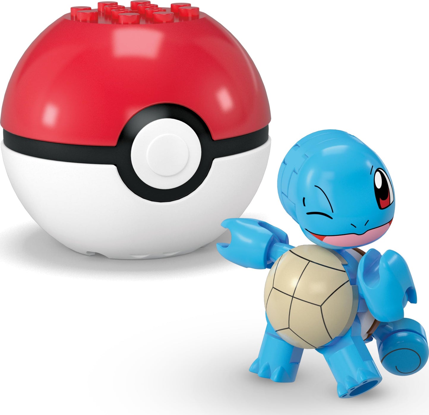 MEGA Pokémon Building Toys Set Squirtle & Cubone with 45 Pieces, 2 Poseable Characters and Poké Ball, 2 Inches Tall, for Kids