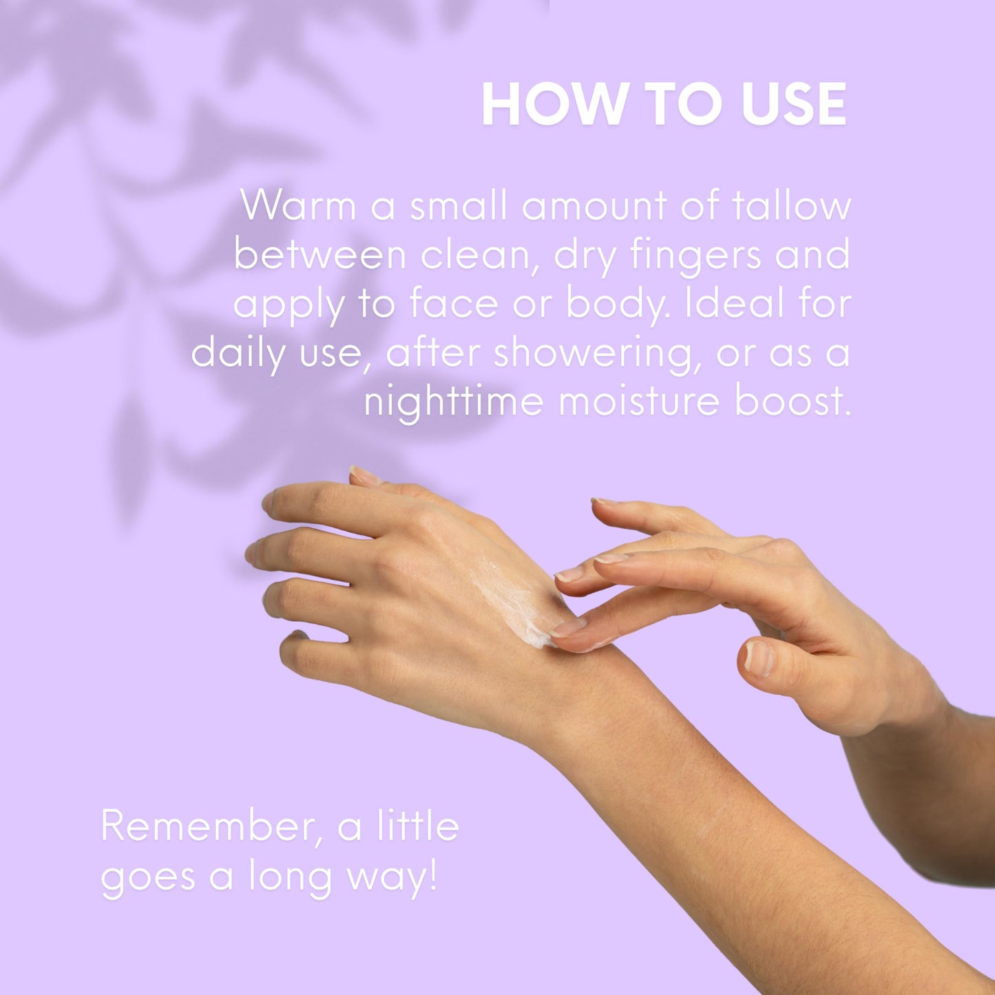 Mellow Moo'd Whipped Grass-Fed Beef Tallow Cream, 9oz Lavender – Natural Face & Body Moisturizer, Sensitive Skin Body Butter, Made in USA