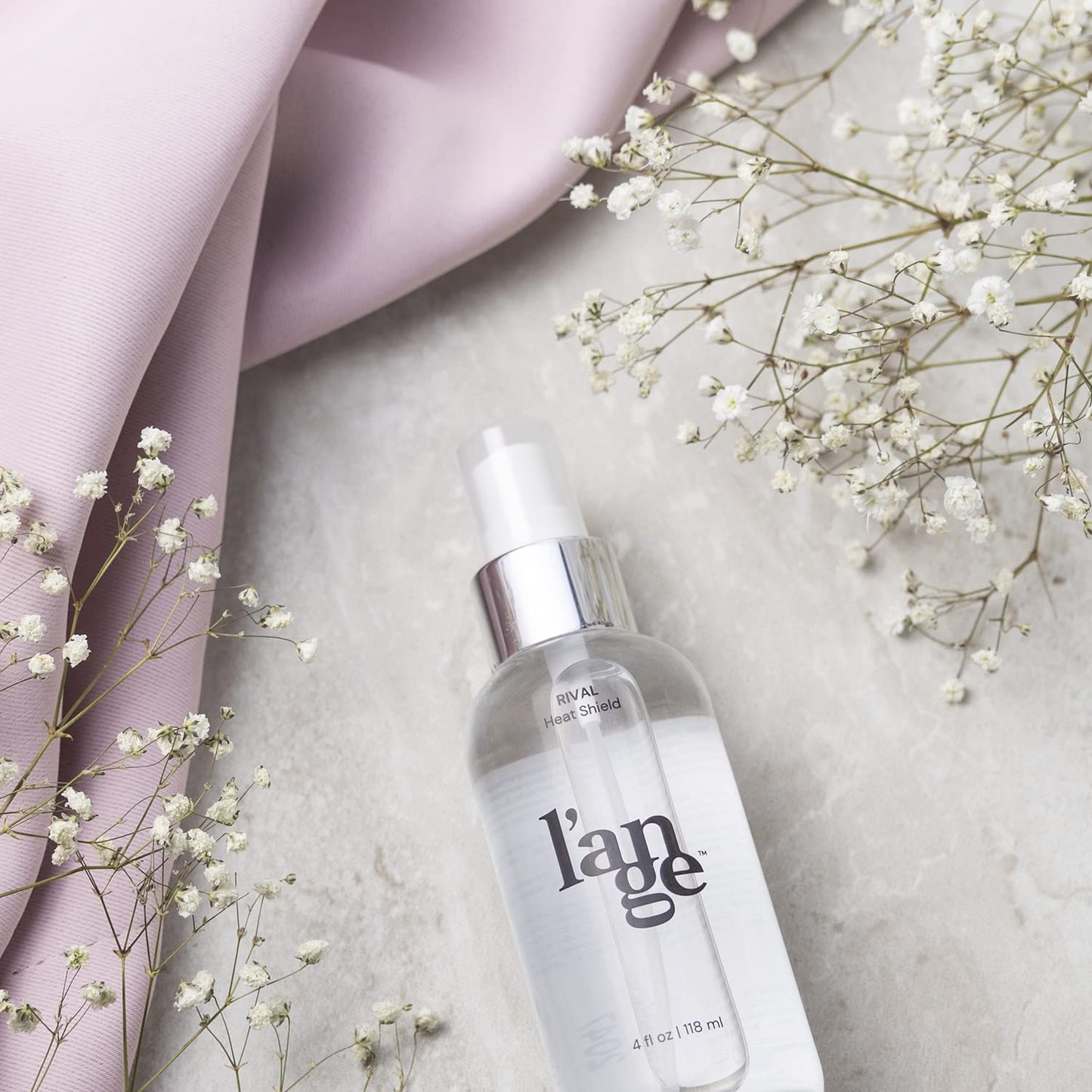 L'ANGE HAIR Rival Heat Shield Spray | Lightweight Thermal Protectant with Keratin & Nourishing Oils | Fights Frizz, UV Damage & Adds Shine | 4 oz