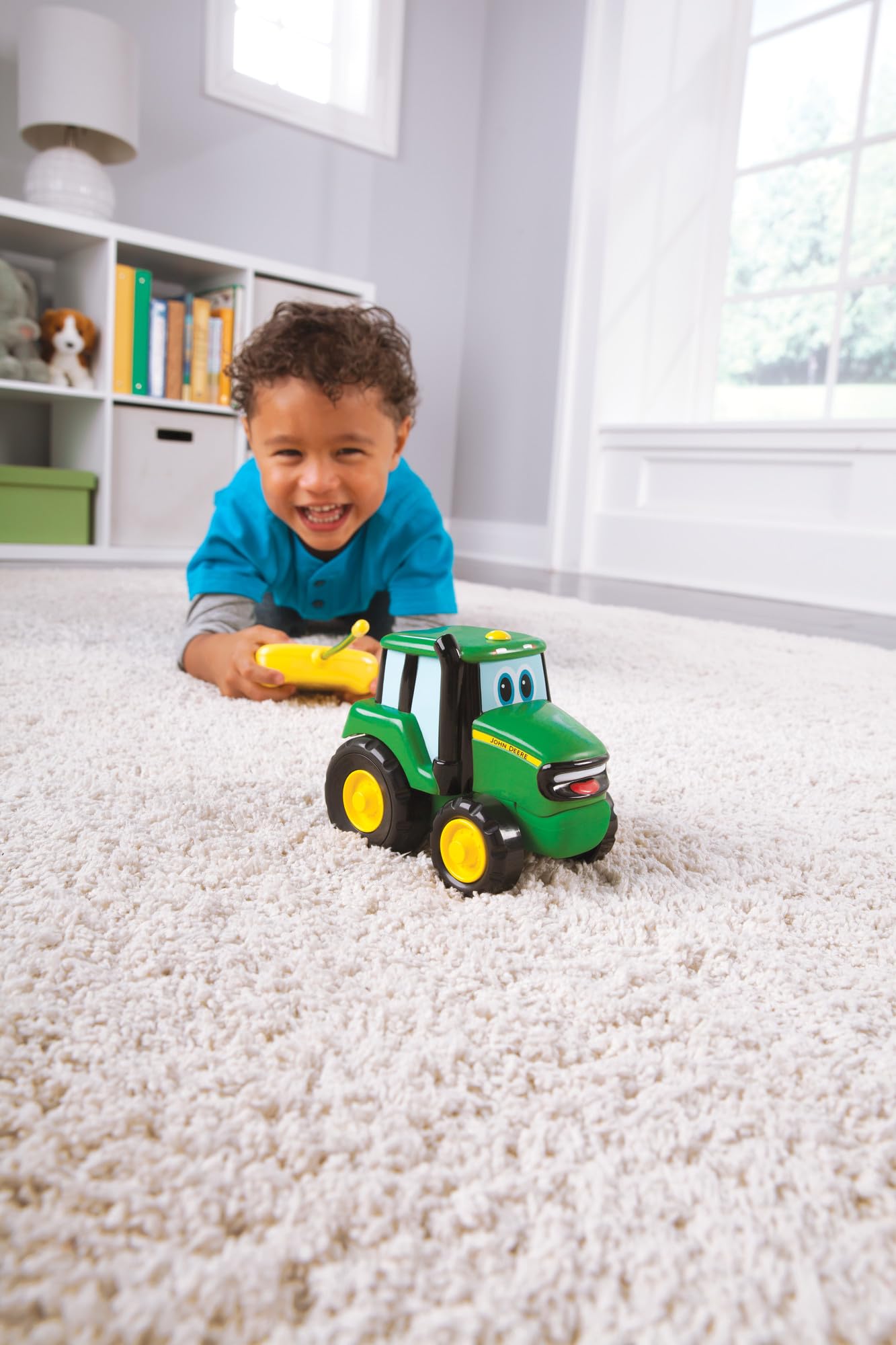 Tomy John Deere Remote Control Johnny Tractor Toy, Green