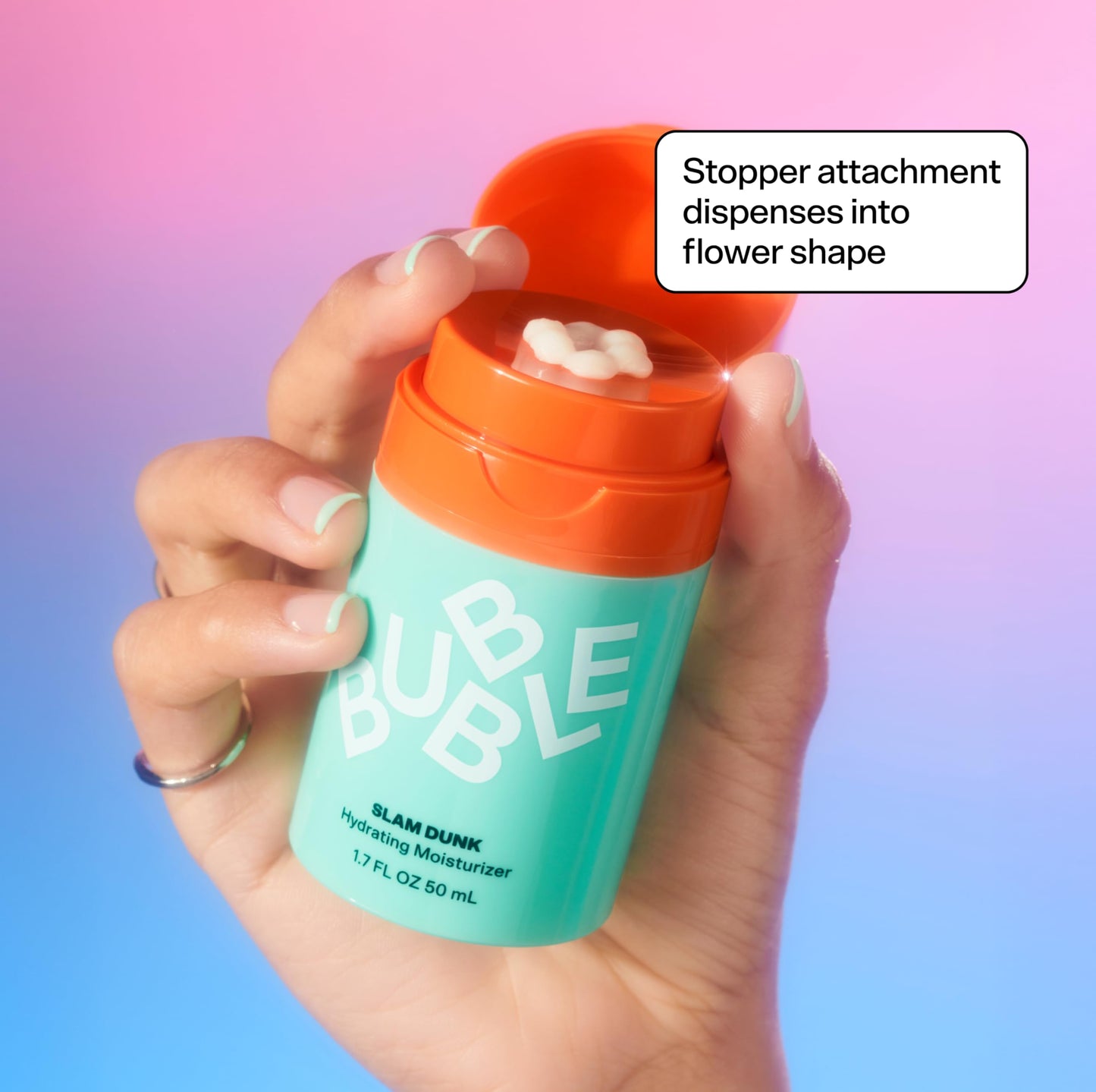 Bubble Skincare Slam Dunk Hydrating Face Moisturizer – Lightweight Daily Lotion with Vitamin E, Aloe & Blue Light Protection, 50ml