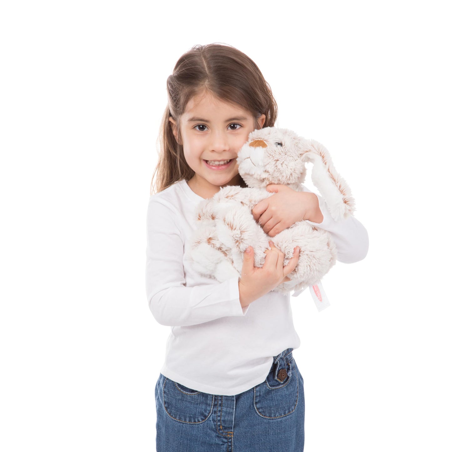 Melissa & Doug Burrow Bunny Stuffed Animal Plushie with Big Feet, Floppy Ears & Fluffy Tail, Adorable Pretend Play Toddler Toys for Girls & Boys 3+