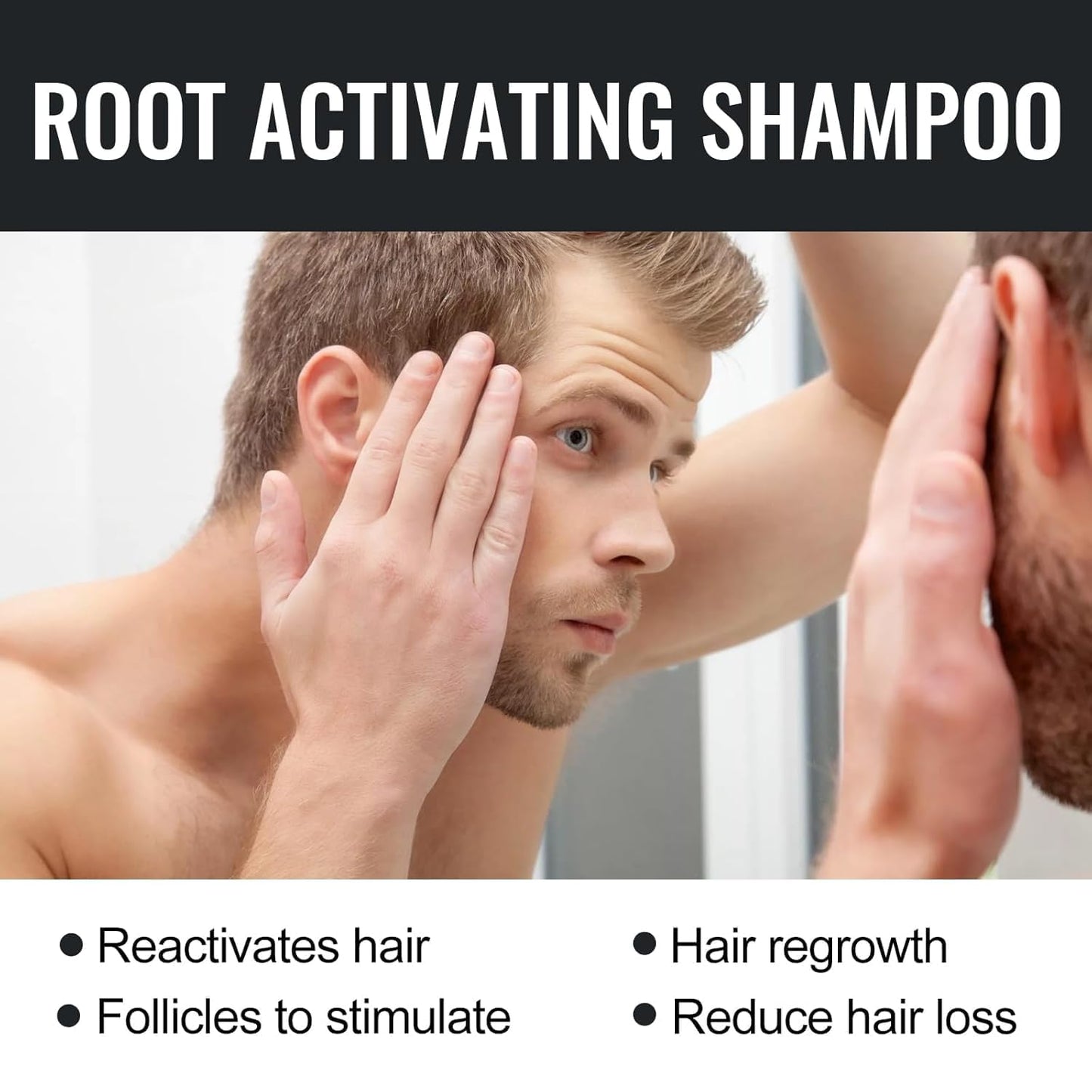 Spartan Root Activator Shampoo – Natural Hair Regrowth & Thickening Shampoo for Men & Women – Unisex Anti-Hair Loss Formula, 8.4 fl oz