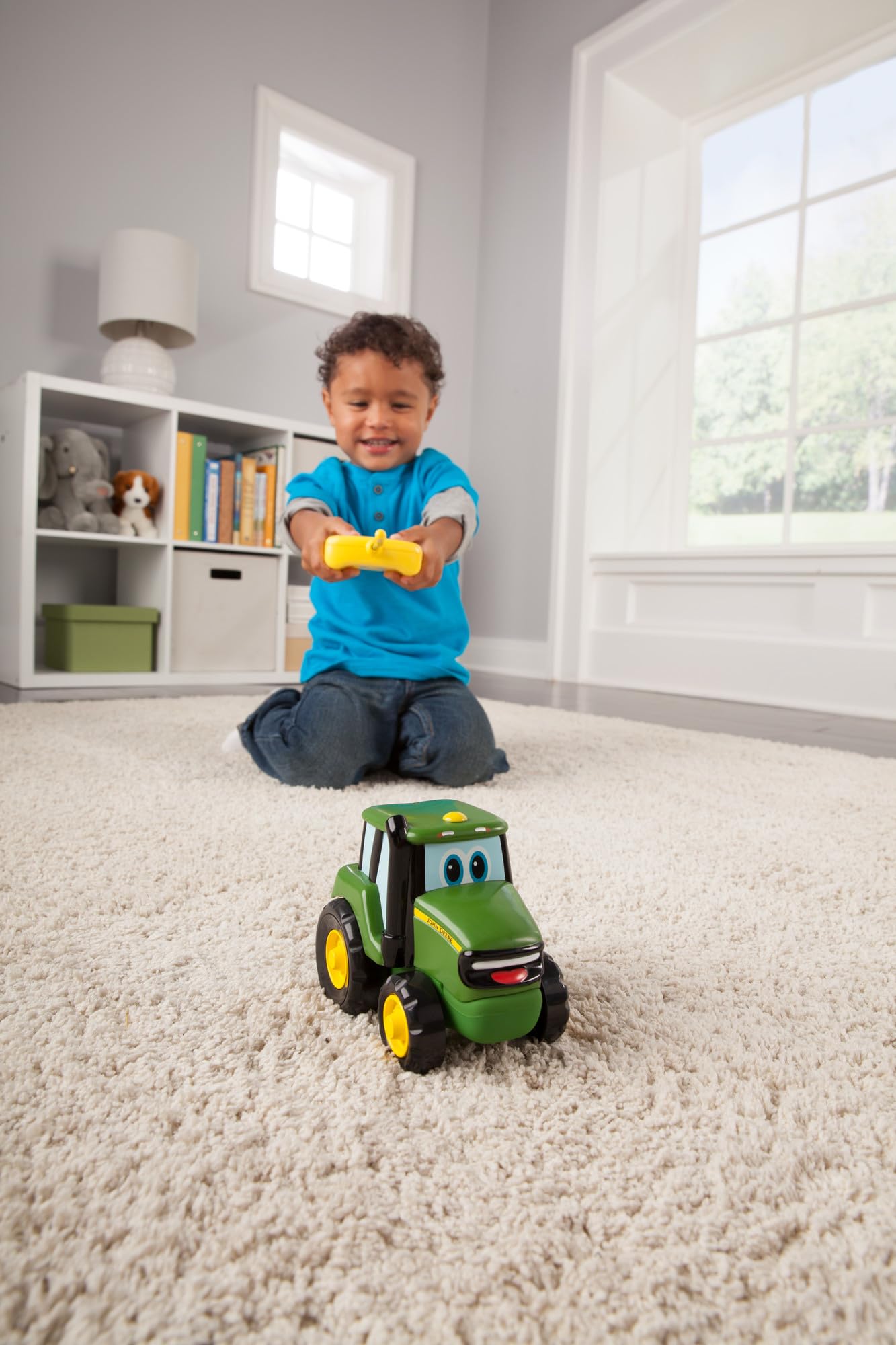 Tomy John Deere Remote Control Johnny Tractor Toy, Green