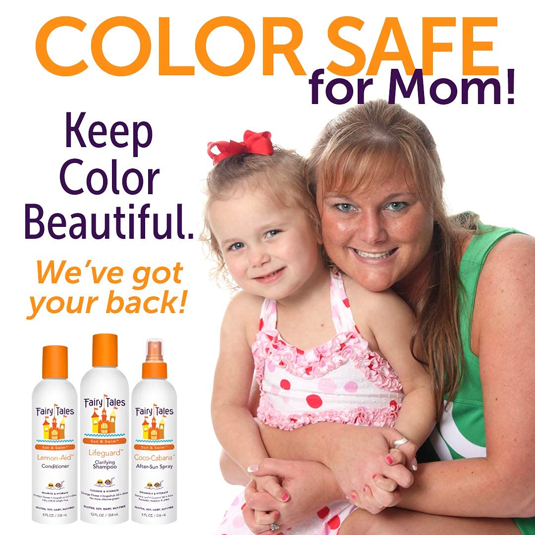 Fairy Tales Swimmer Conditioner for Kids 8 oz – Natural USA-Made Formula to Replenish & Restore Hair from Chlorine & Salt Damage – No Parabens or Sulfates