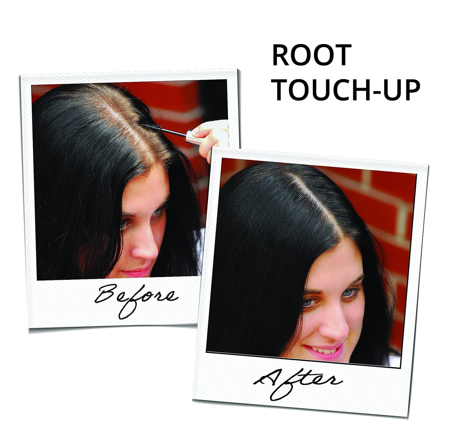 Root touch up, temporary hair color to cover gray hairlines, eyebrows, Mustache & Beards Greyfree 2 PACK (LIGHT BROWN)